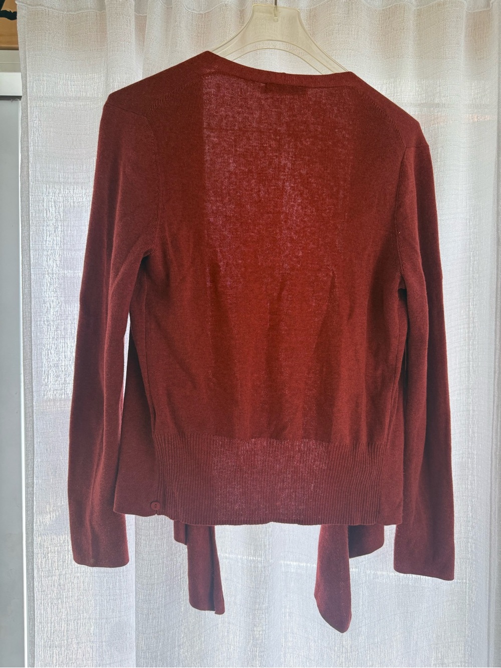NIC+ZOE Open-Front Rust Knit Cardigan - Picture 4 of 5